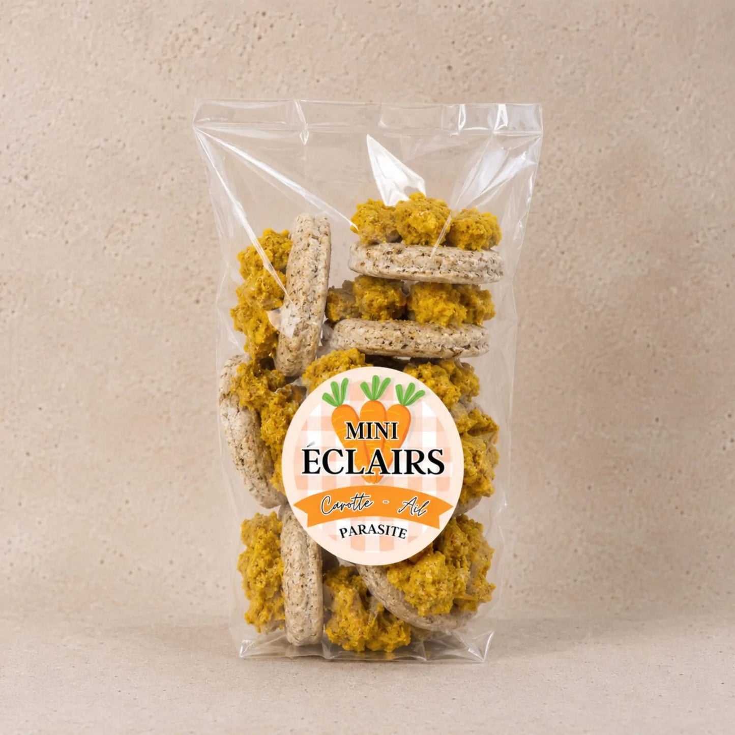 MINI-ECLAIRS PARASITES - Carotte et Ail - Equinatbio