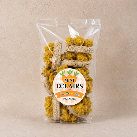 MINI-ECLAIRS PARASITES - Carotte et Ail - Equinatbio