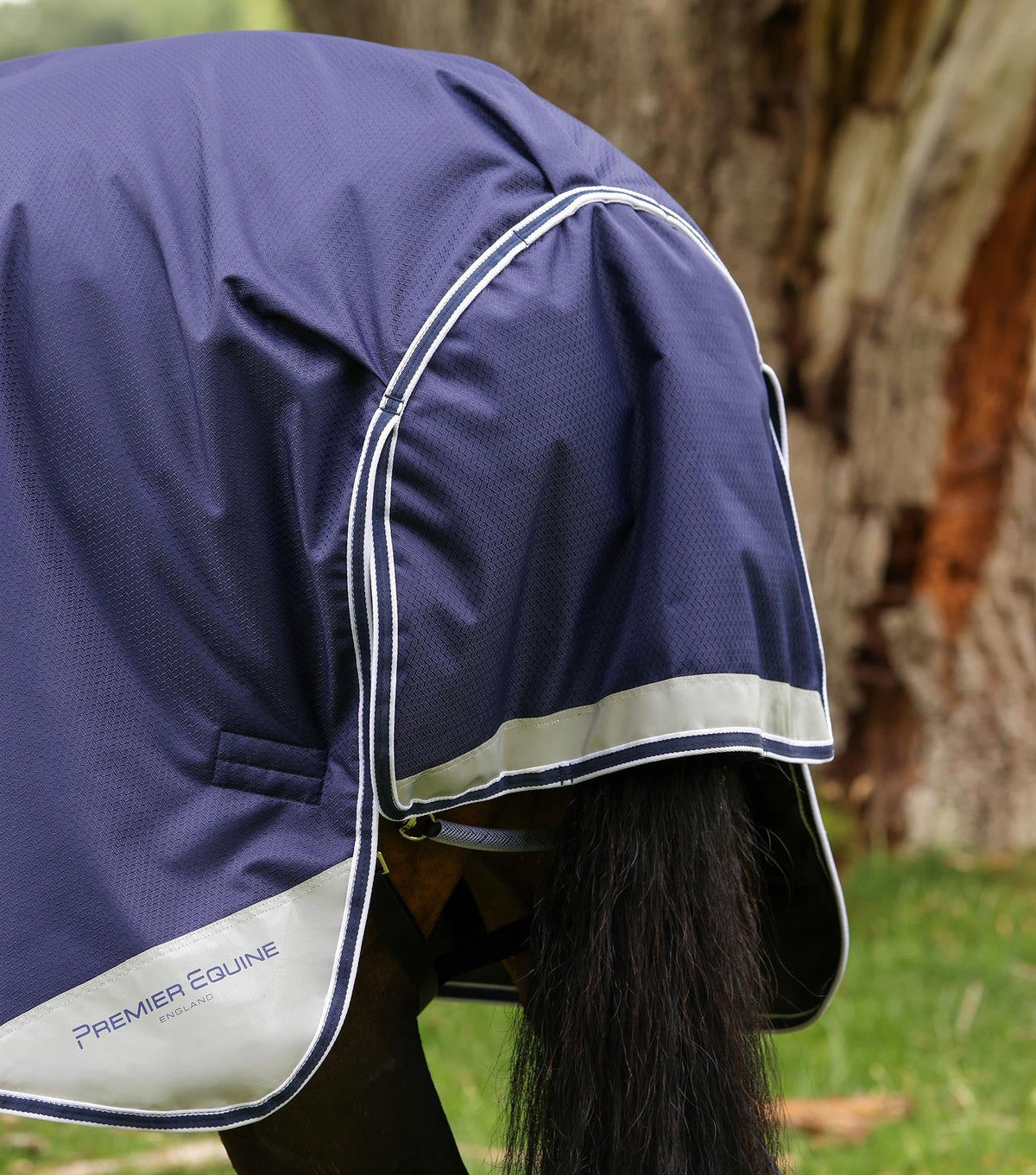Couverture d’extérieur Akoni 100 g avec couvre-cou classique – Premier Equine