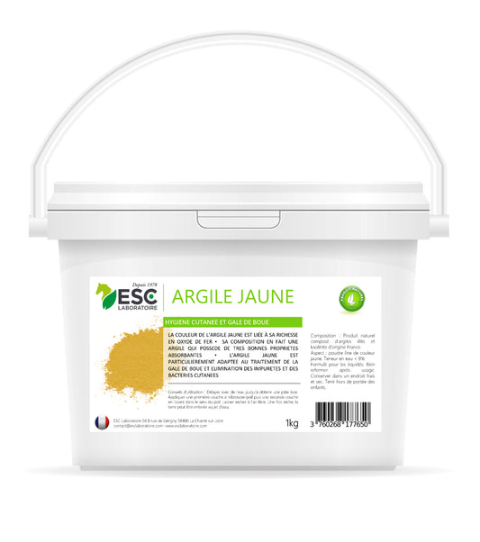 ARGILE JAUNE – Hygiène cutanée en milieu humide - ESC Laboratoire
