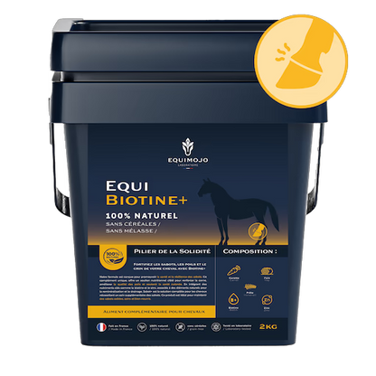 Equi-Biotine+ – Complément naturel pour sabots chevaux forts et sains - Equimojo