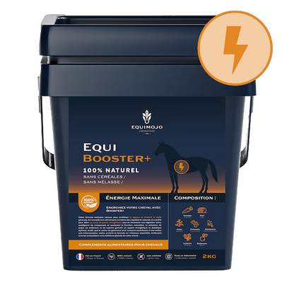 Equi-Booster+ – Complément naturel énergie et récupération pour chevaux - Equimojo
