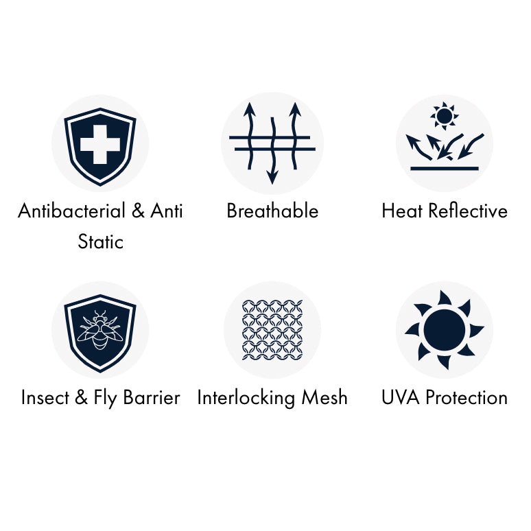Couverture anti-mouches Bug Buster Premier Equine – Protection UV et insectes pour cheval