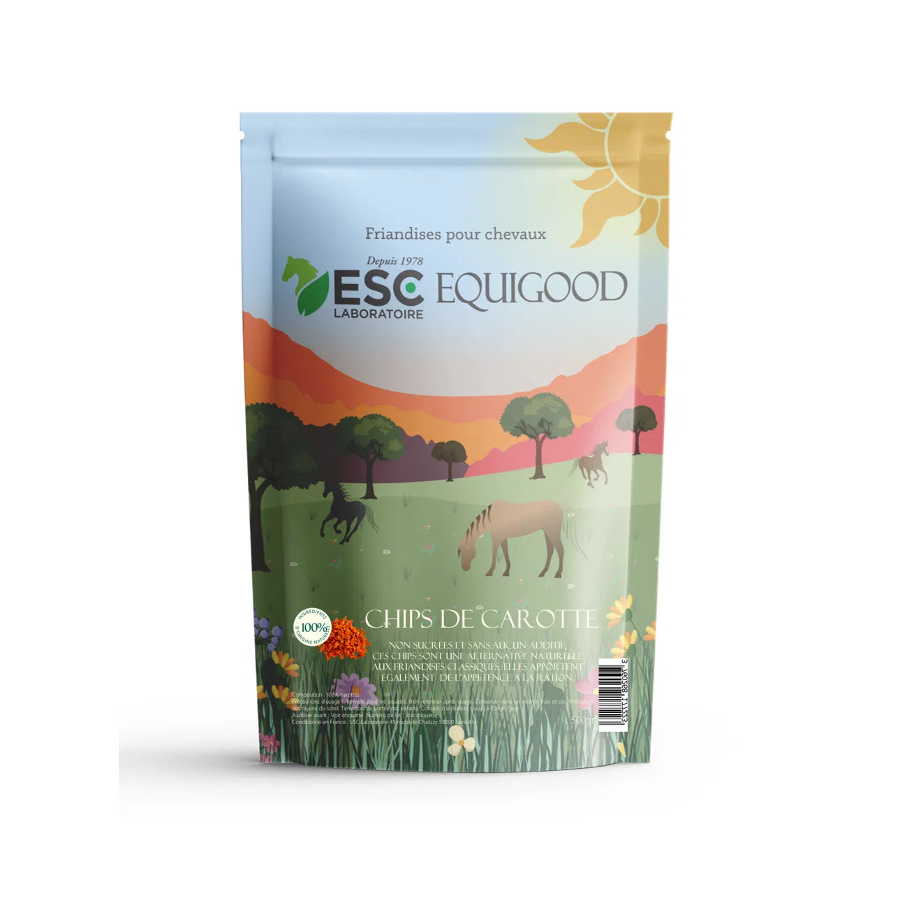Chips Carotte – Friandises Naturelles Cheval Sans Sucres - ESC