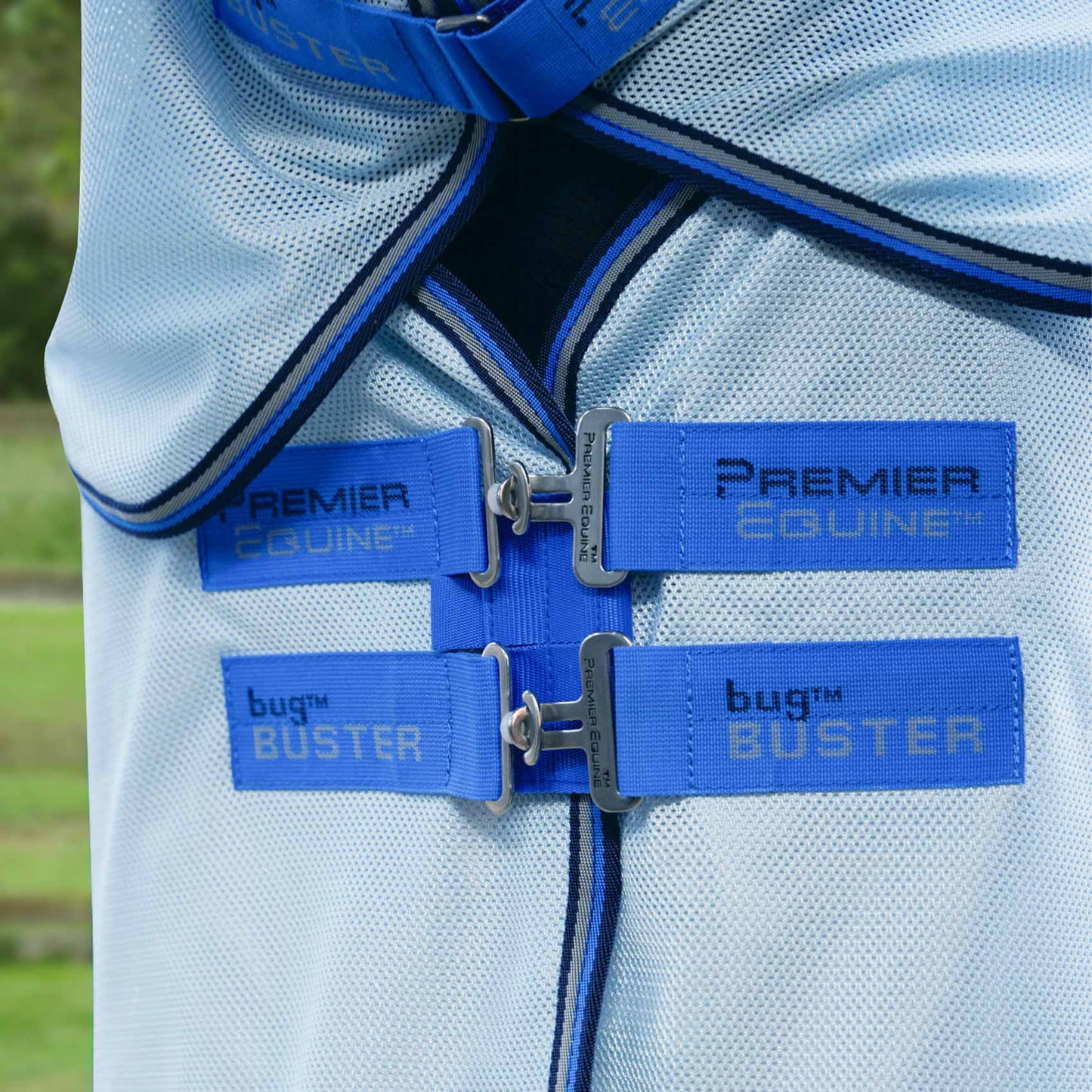 Couverture anti-mouches Bug Buster Premier Equine – Protection UV et insectes pour cheval