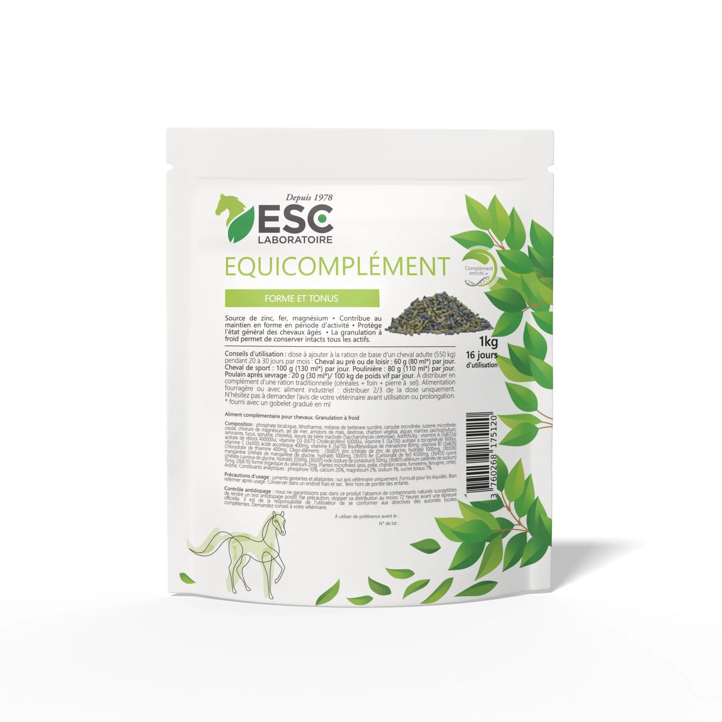 Equicomplément CMV – Magnésium Zinc Sélénium Cheval - ESC