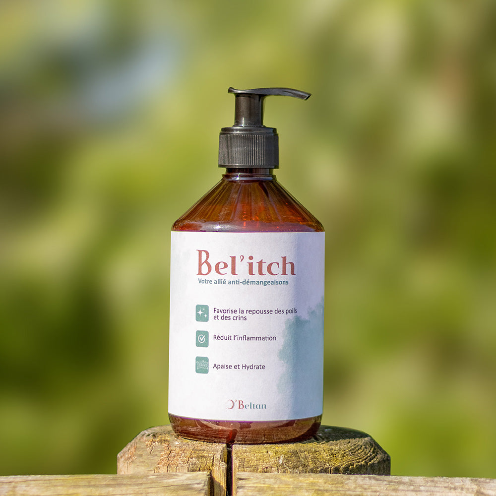 Bel’itch – Anti-démangeaison naturel pour chevaux | Soin apaisant & cicatrisant