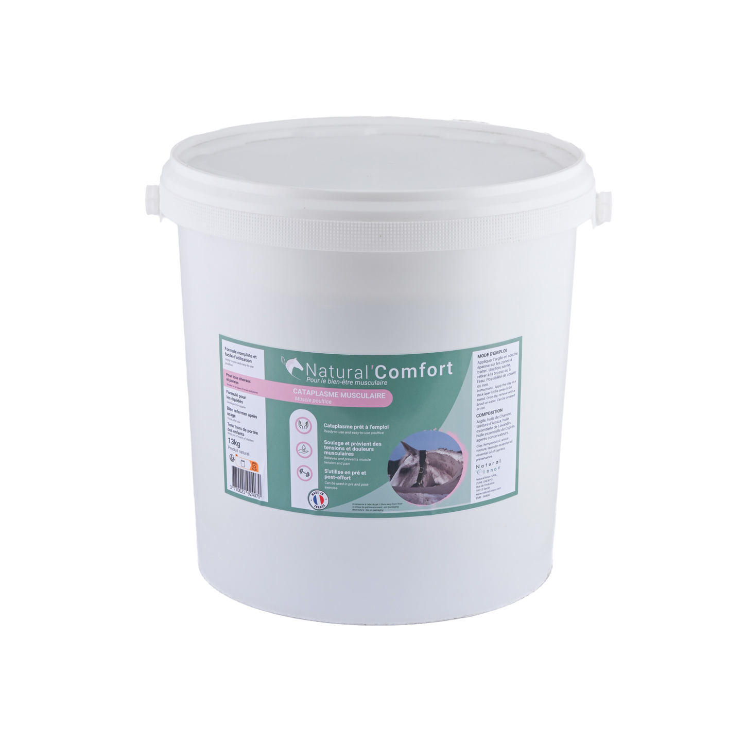 Natural’Comfort Natural Innov – Argile Verte Cheval Tensions et Douleurs Musculaires