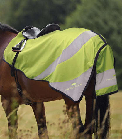 Couvre-reins réfléchissant jaune/argenté – Premier Equine
