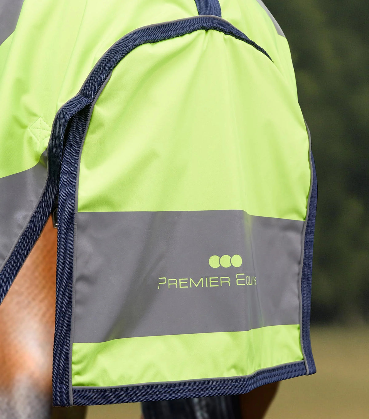 Couvre-reins réfléchissant jaune/argenté – Premier Equine