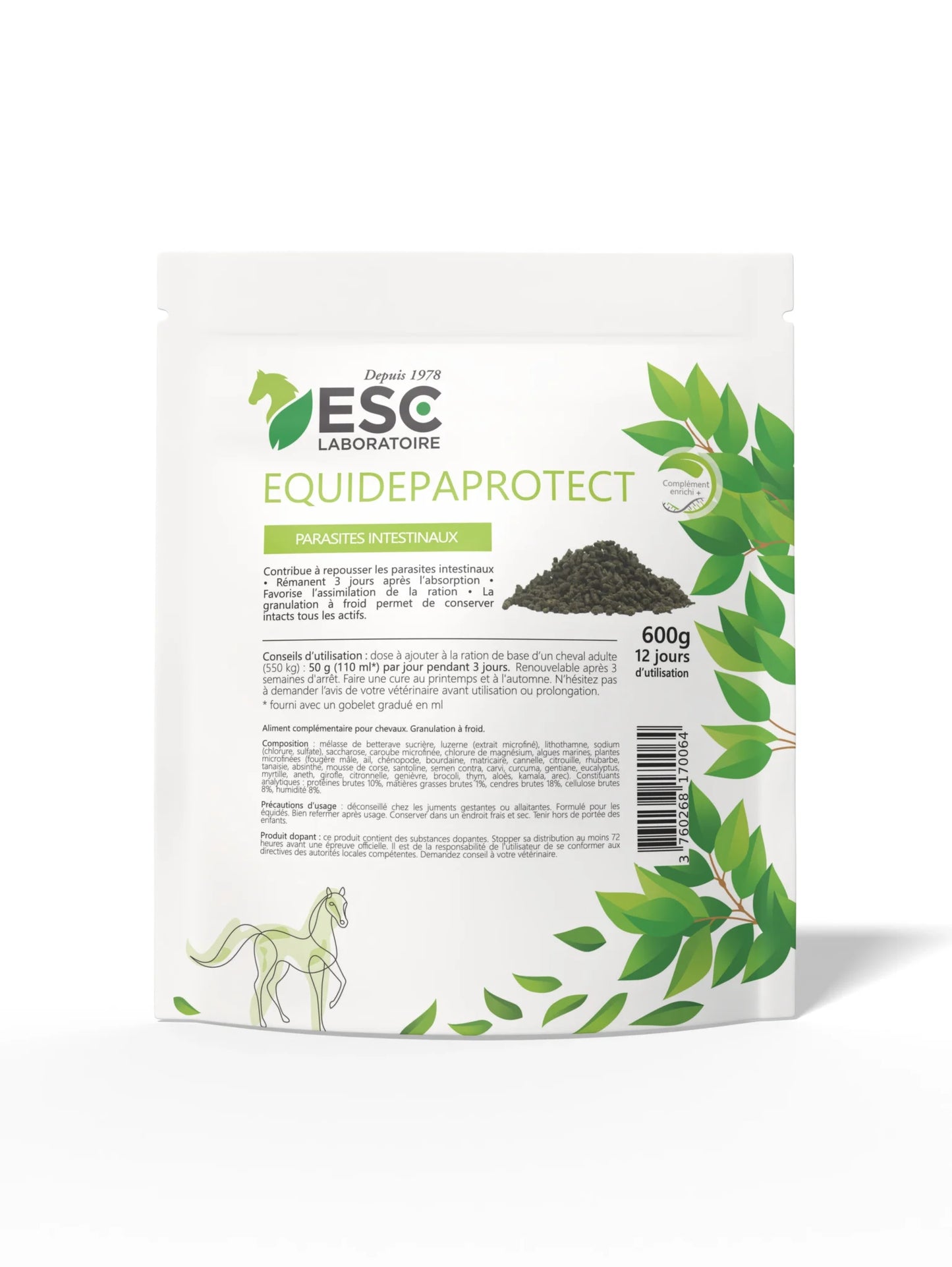 Equidépaprotect – Anti-Parasitaire Naturel Cheval -  ESC