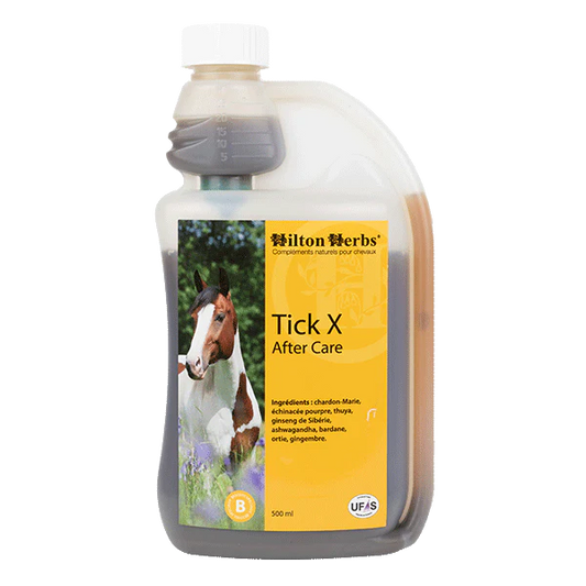 Tick X AfterCare – Soutien naturel post-infection liée aux tiques (cheval, Lyme) - Hilton Herbs