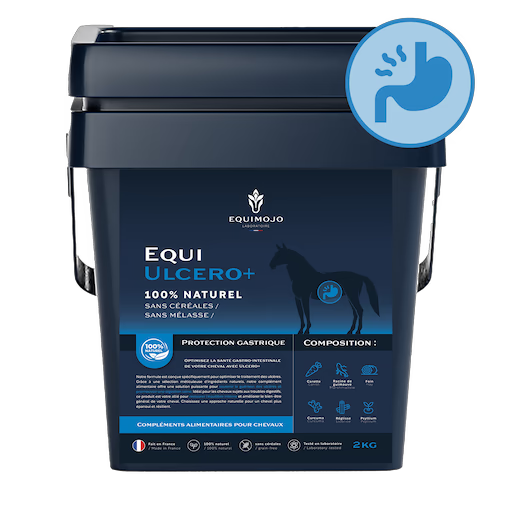 Equi-Ulcero+ – Complément naturel pour ulcères gastriques et troubles digestifs du cheval - Equimojo