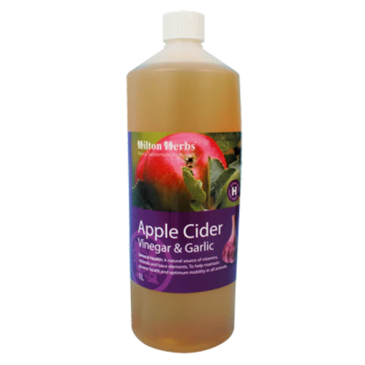 Vinaigre de cidre & ail pour chevaux – Vitalité, circulation et défenses naturelles - Hilton Herbs