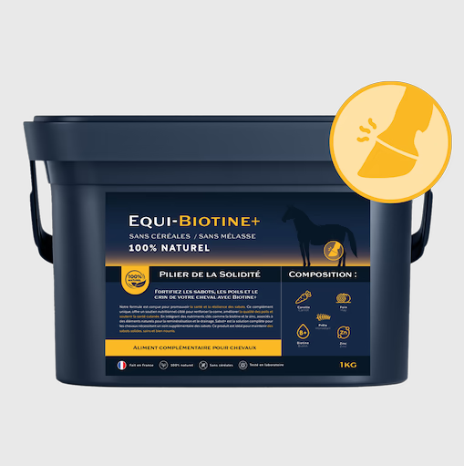 Equi-Biotine+ – Complément naturel pour sabots chevaux forts et sains - Equimojo