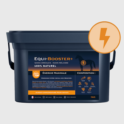 Equi-Booster+ – Complément naturel énergie et récupération pour chevaux - Equimojo