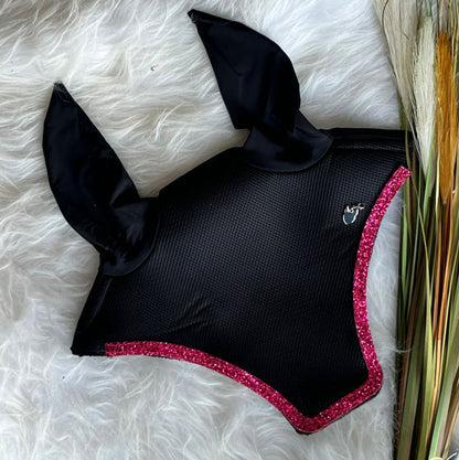 Bordure Variat'ion Diamant fuschia Oxxer pailletée fixée sur bonnet Variat'ion