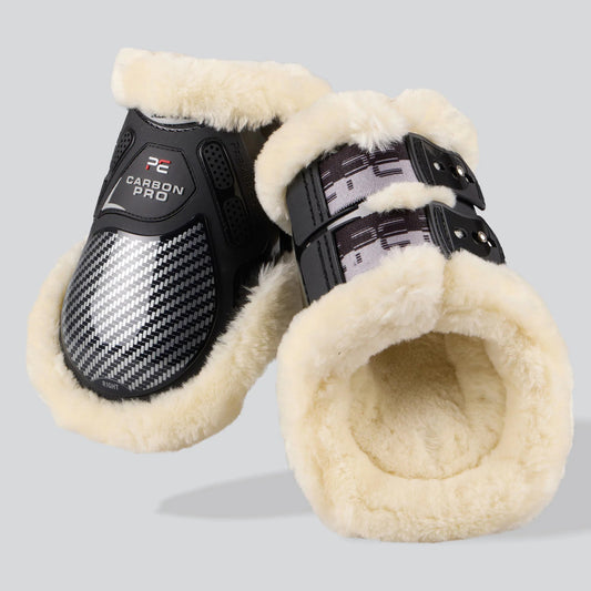 Protège-boulets Premier Equine Carbon Pro Techno Wool – Protection boulets Ultra-Légère et Résistante