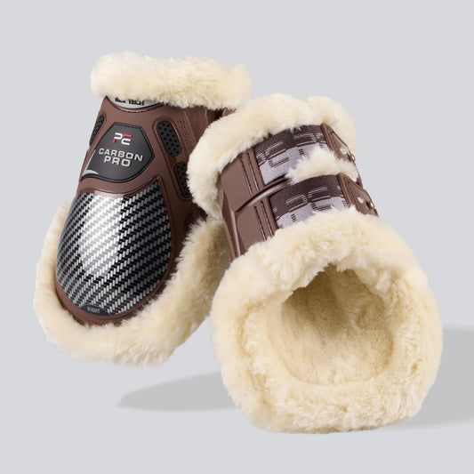Protège-boulets Premier Equine Carbon Pro Techno Wool – Protection boulets Ultra-Légère et Résistante