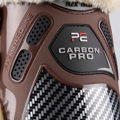 Protège-boulets Premier Equine Carbon Pro Techno Wool – Protection boulets Ultra-Légère et Résistante