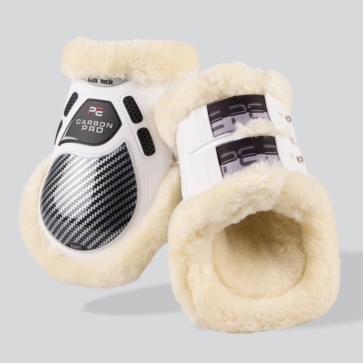 Protège-boulets Premier Equine Carbon Pro Techno Wool – Protection boulets Ultra-Légère et Résistante