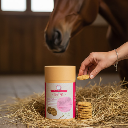 CMV BIO – Complément Naturel cheval – Palets Gourmands Happy Crackers