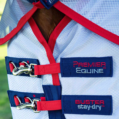 Couverture Anti-Mouches Premier Equine Buster Stay-Dry Super Lite – Protection imperméable, légère et respirante pour cheval