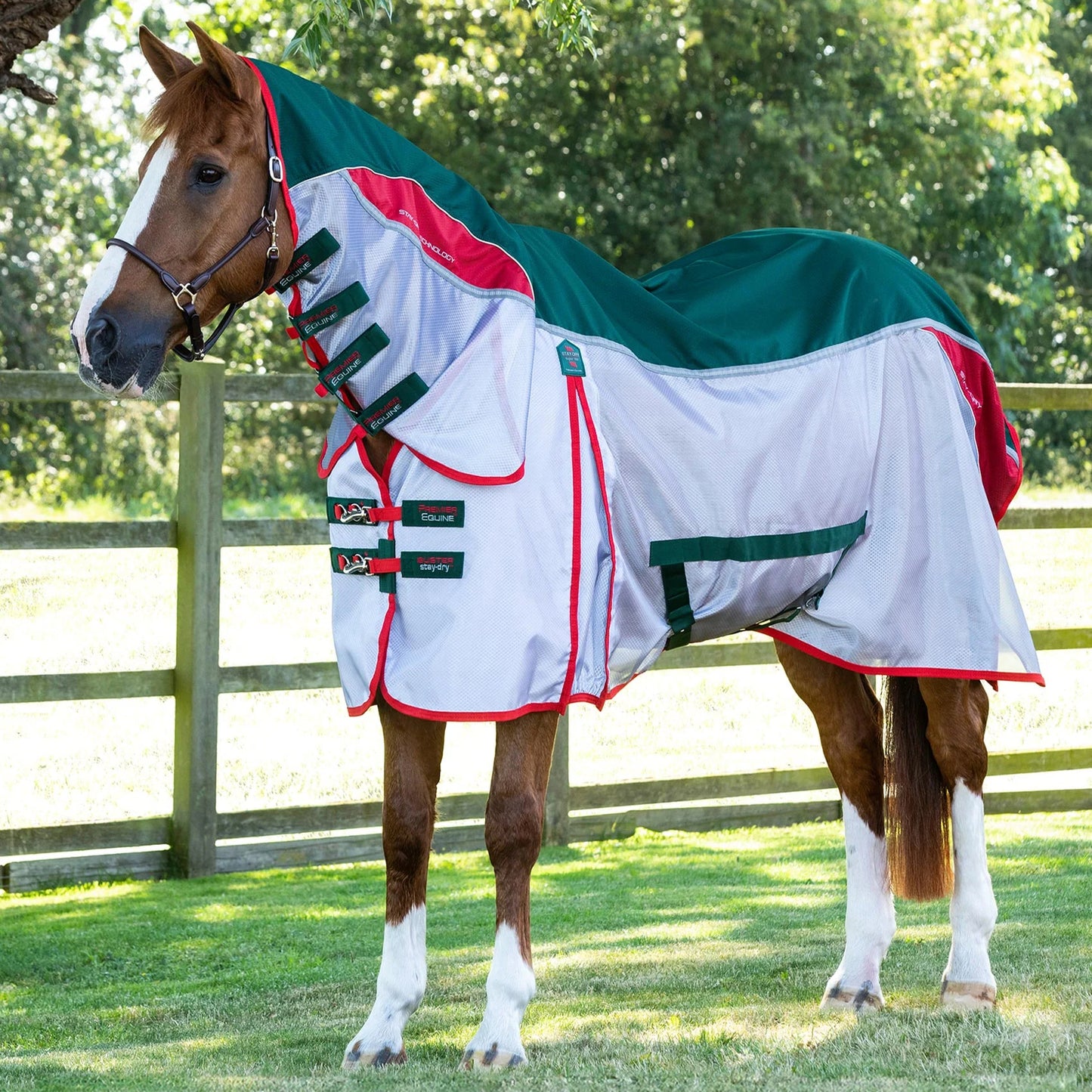 Couverture Anti-Mouches Premier Equine Buster Stay-Dry Super Lite – Protection imperméable, légère et respirante pour cheval