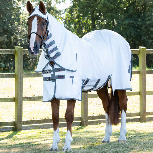 Couverture Anti-Mouches Premier Equine Sweet Itch Buster avec Protection Ventrale – Ultra-résistante et réfléchissante UV