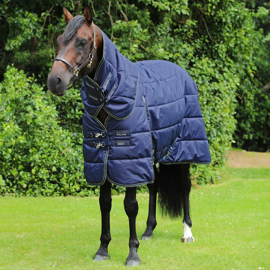 Couverture d’écurie Hydra 350g avec couvre cou – Imperméable et respirante en polyester 600D