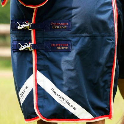 Couverture Buster Storm 200g Nylon Balistique 840D Imperméable avec Couvre-Cou Snug-Fit | Premier Equine