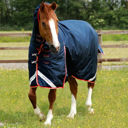 Couverture Buster Storm 200g Nylon Balistique 840D Imperméable avec Couvre-Cou Snug-Fit | Premier Equine