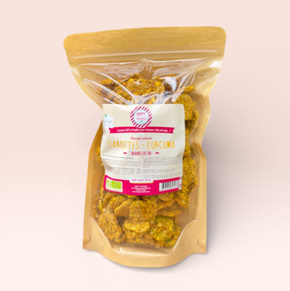 Crackers Cheval Carottes Curcuma – Happy Crackers – Biscuits Bio Sains et Gourmands