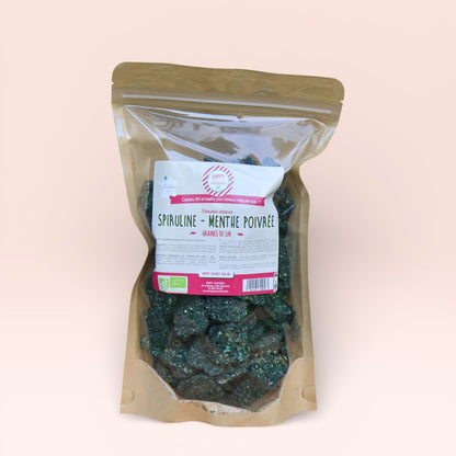 Crackers Spiruline Menthe poivrée – Friandise naturelle pour cheval - Happy Crackers