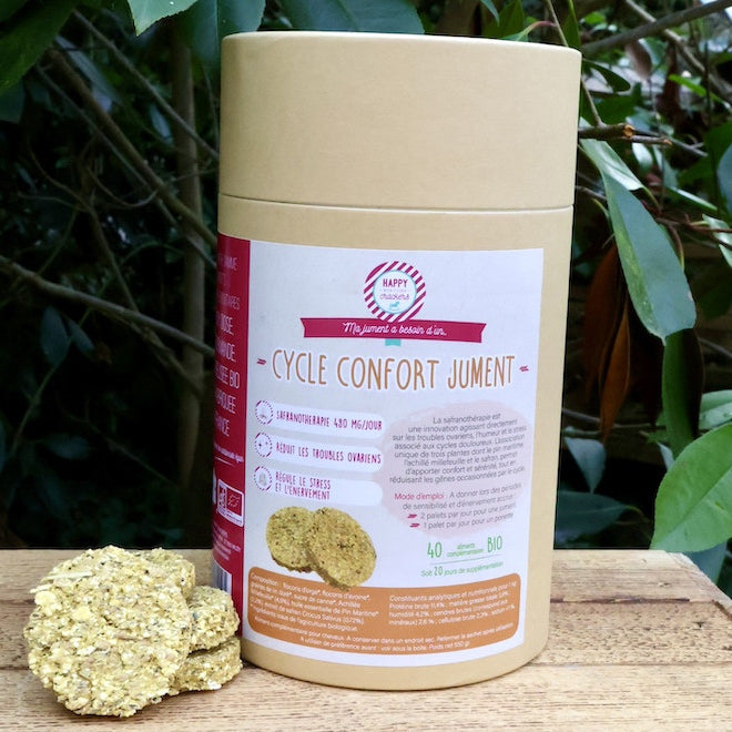 CYCLE CONFORT JUMENT - Innovation à base de Safran - Happy Crakers