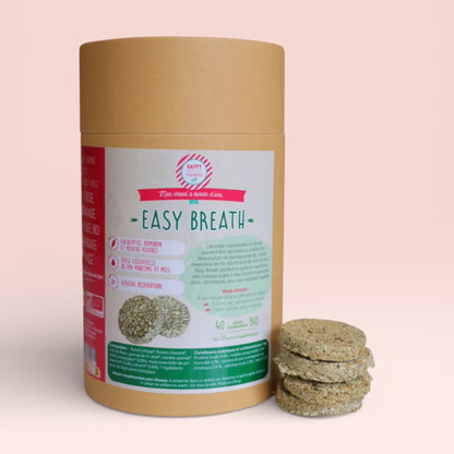 Easy Breath Cheval – Complément Naturel Respiratoire – Palets Gourmands Happy Crackers
