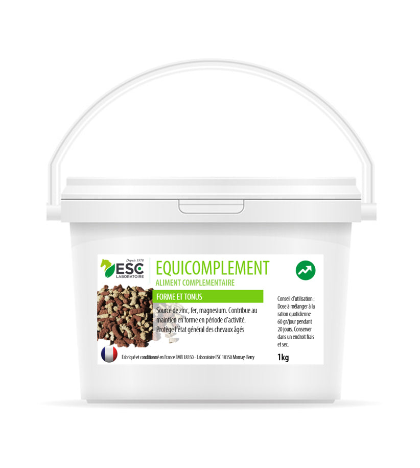 Equicomplément ESC Laboratoire – CMV Cheval au Pré ou au Box – Magnésium, Zinc, Sélénium