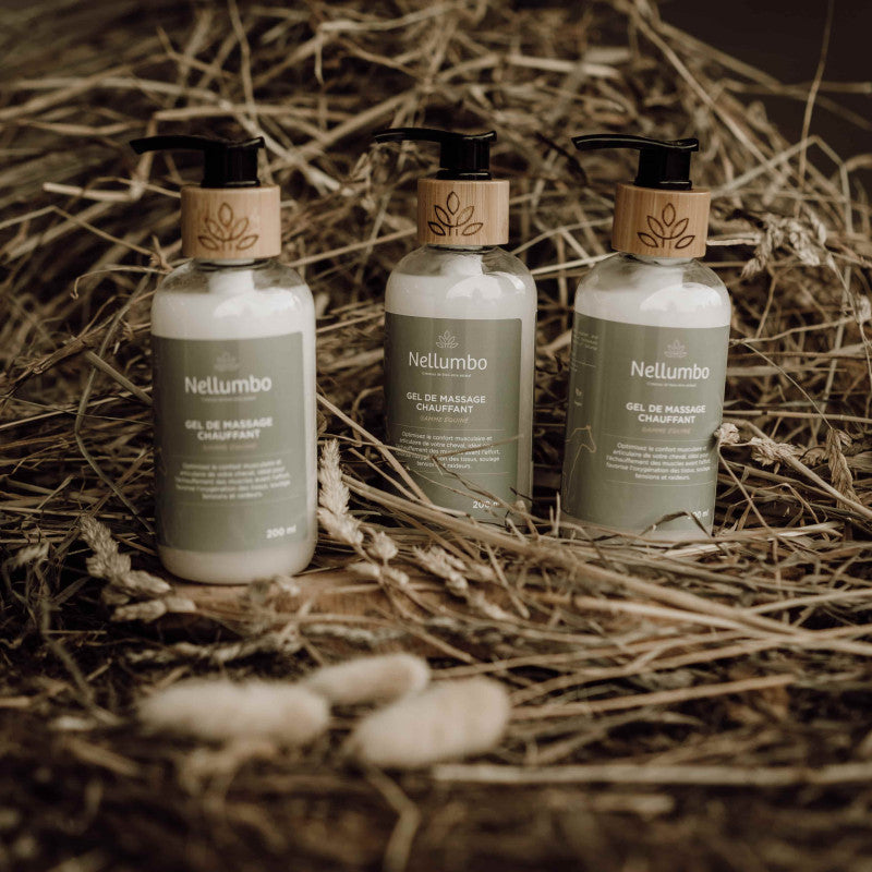 Gel Chauffant Cheval - Massage Musculaire Naturel | Nellumbo