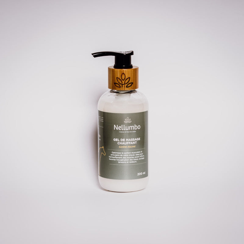 Gel Chauffant Cheval - Massage Musculaire Naturel | Nellumbo