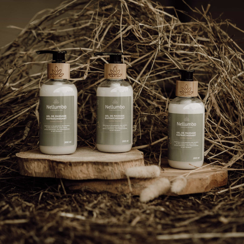Gel Rafraîchissant Naturel Cheval - Récupération Musculaire | Nellumbo