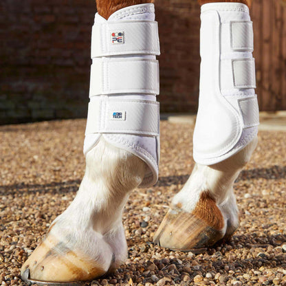 Guêtres de Dressage Premier Equine Carbon Air-Tech – Protection Ventilée à Fermeture Simple