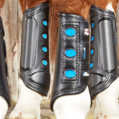 Guêtres Postérieurs Air Cooled Super Lite Carbon Tech Premier Equine – Protection Légère et Ventilée