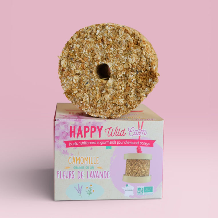 Happy Wild Calm Lavande Camomille Bio – Happy Crackers – Jouet Friandise Cheval Apaisant