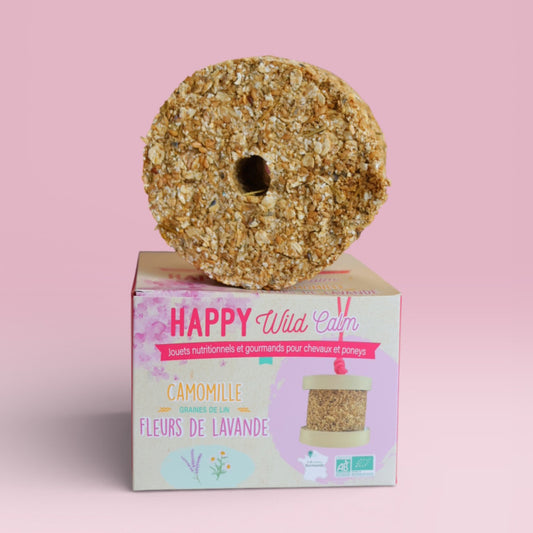 Happy Wild Calm Lavande Camomille Bio – Happy Crackers – Jouet Friandise Cheval Apaisant