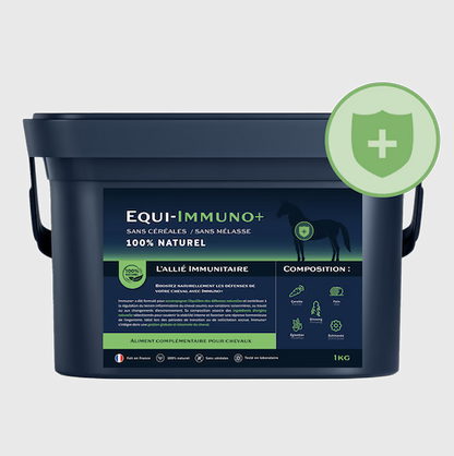 Equi-Immuno+ – Complément naturel pour renforcer le système immunitaire du cheval - Equimojo