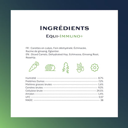 Equi-Immuno+ – Complément naturel pour renforcer le système immunitaire du cheval - Equimojo