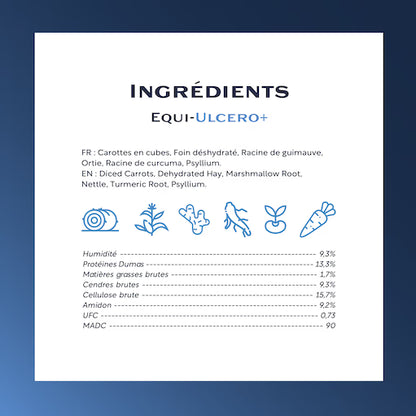 Equi-Ulcero+ – Complément naturel pour ulcères gastriques et troubles digestifs du cheval - Equimojo