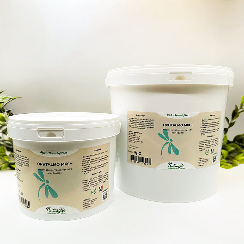 Ophtalmo Mix + – Santé globale de l’œil du cheval – Nutragile
