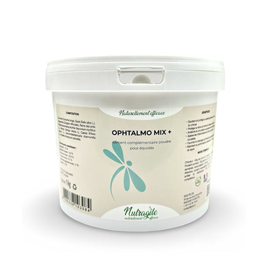 Ophtalmo Mix + – Santé globale de l’œil du cheval – Nutragile