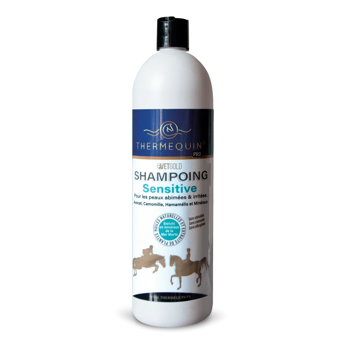 Shampoing peaux sensibles & irritées cheval – soin apaisant | Thermequin